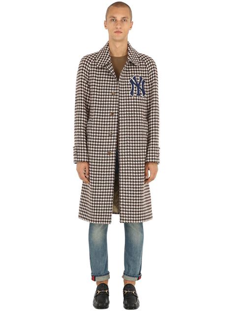 Gucci Houndstooth wool coat